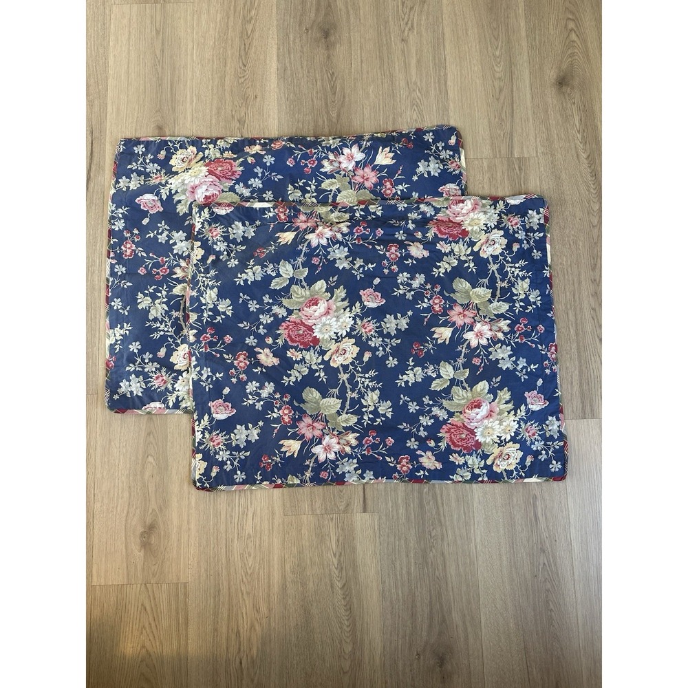 Ralph‎ Lauren CHAPS Standard Pillow Sham CAPE COD Rose Floral Cotton Cottagecore